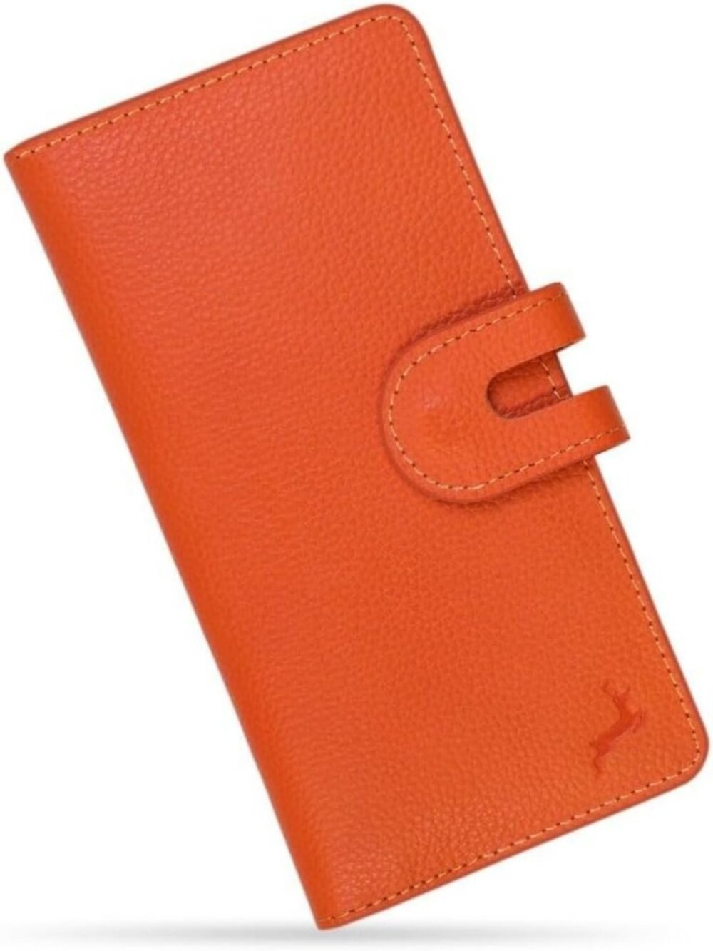 Genuine Leather Slim Wallet for Women | RFID Blocking, Holds 15-18 Cards, Zipper